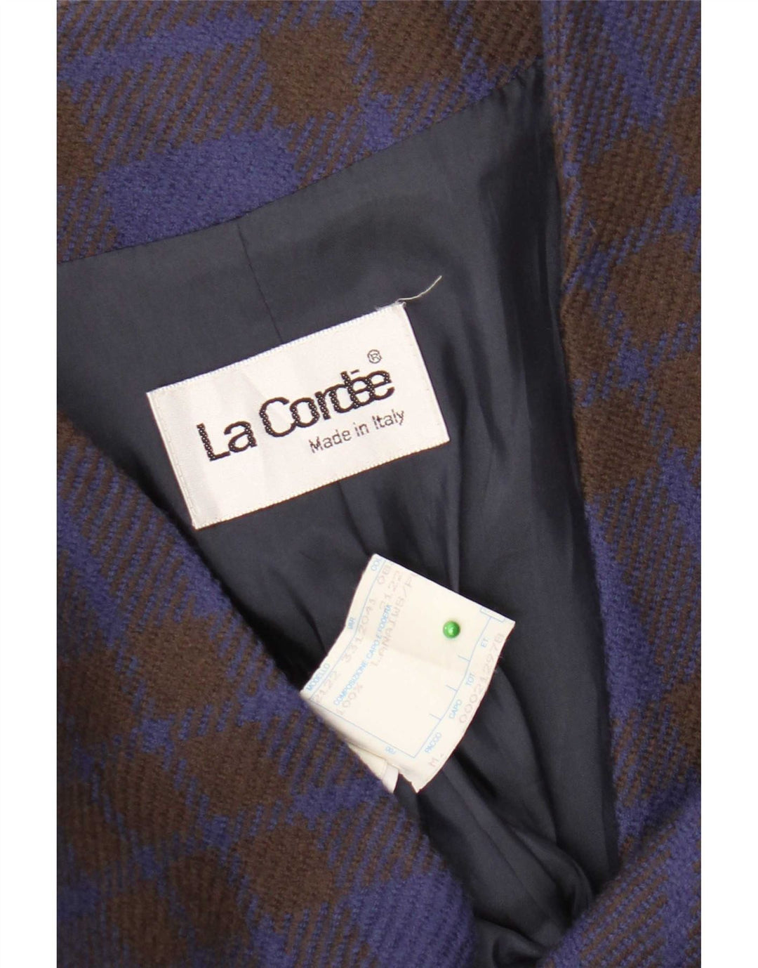 La Cordee Chaqueta tipo blazer holgada con 2 botones para mujer UK 44 Medium Blue Check
