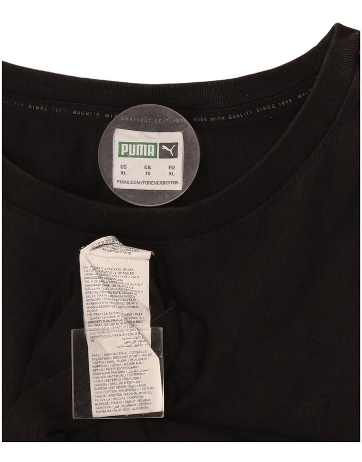 PUMA Camiseta Hombre Top XL Algodón Negro