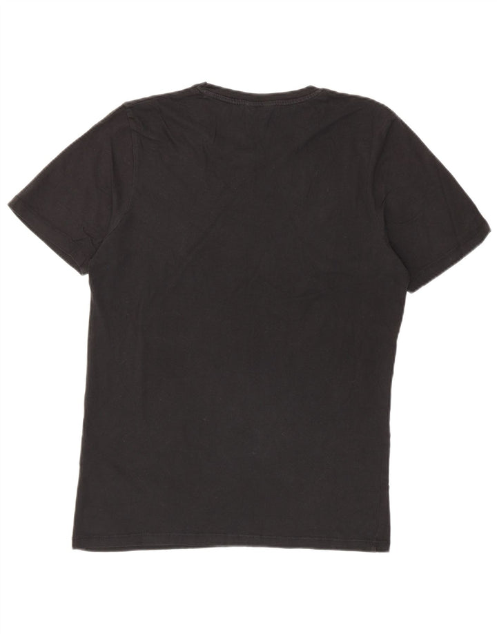 JACK & JONES Camiseta gráfica para hombre Top Medium Black Cotton