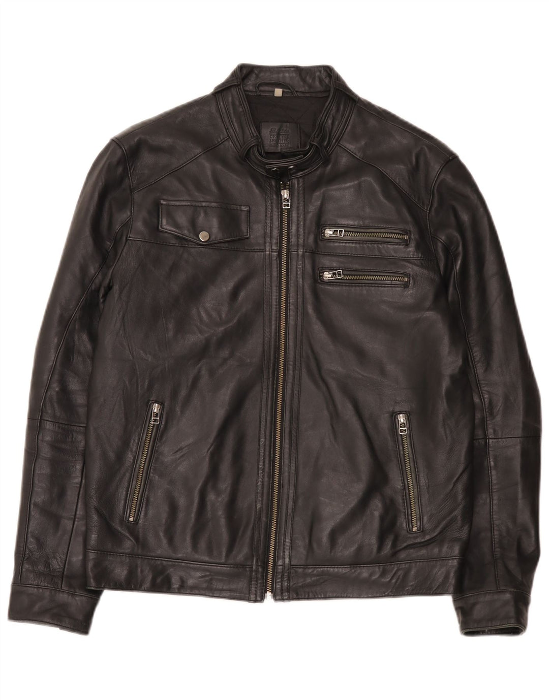 Bata Chaqueta de cuero para hombre UK 42 XL Negro