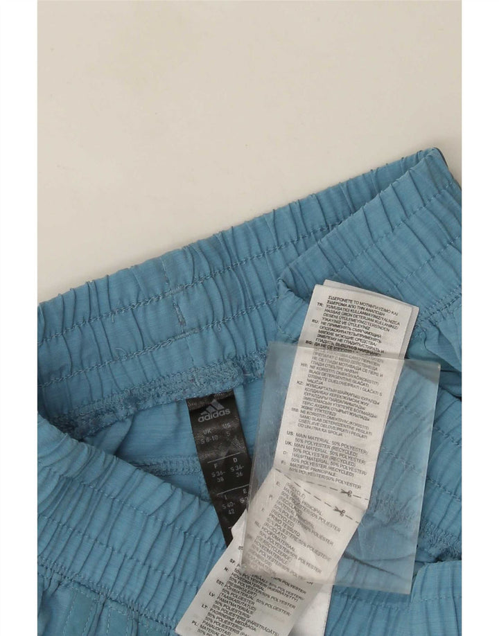Adidas Pantalones cortos deportivos para mujer UK 8/10 Pequeño Azul Poliéster