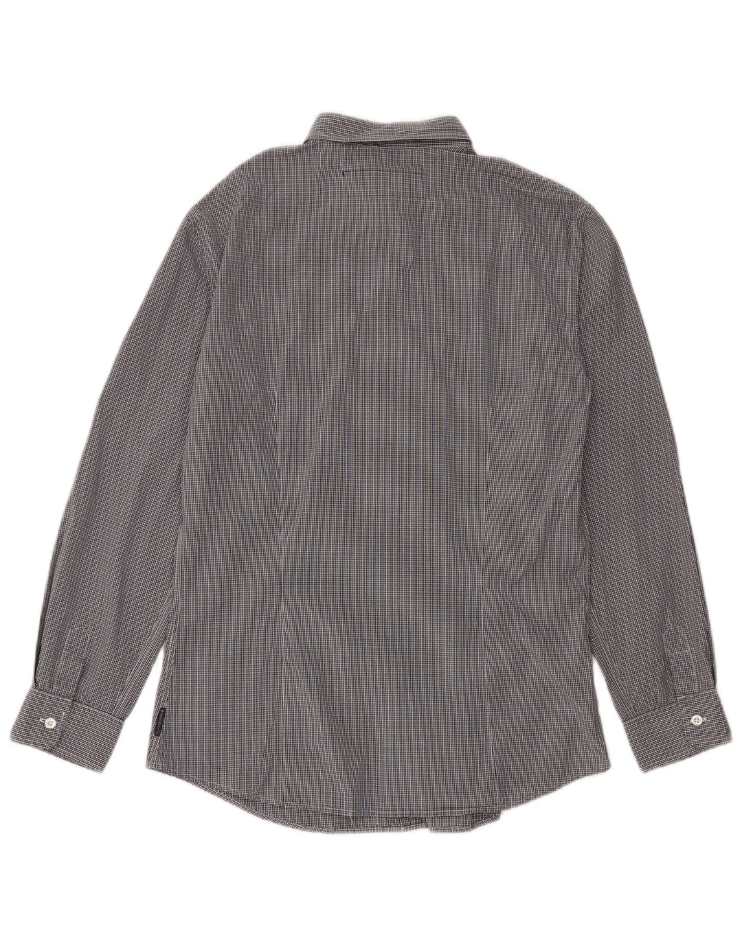 Armani Jeans - Camisa ajustada para hombre, talla grande, color azul marino