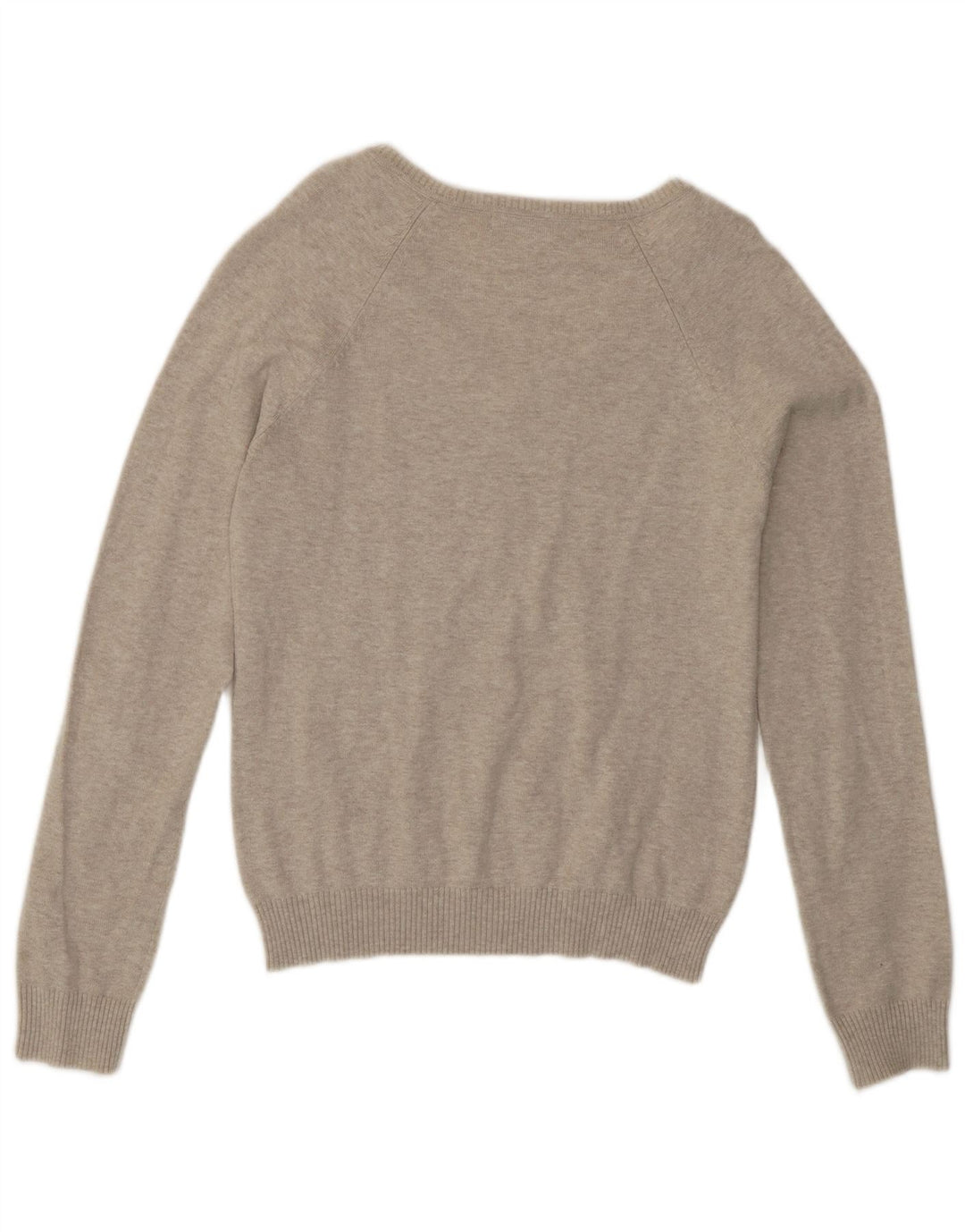 Zara Mujer Jersey con Cuello en V Jersey UK 44 Large Beige