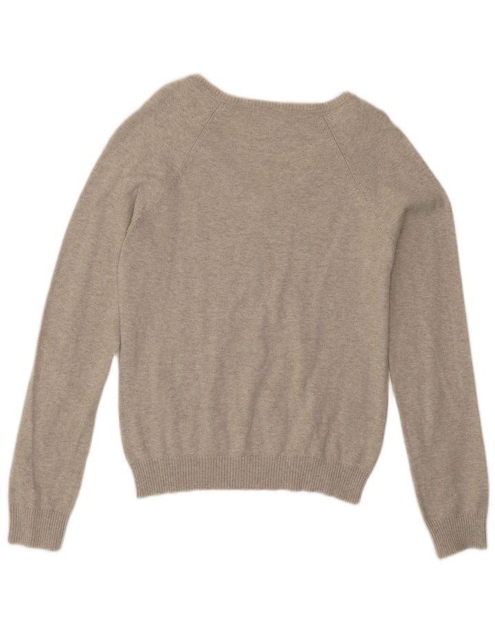 Zara Mujer Jersey con Cuello en V Jersey UK 44 Large Beige