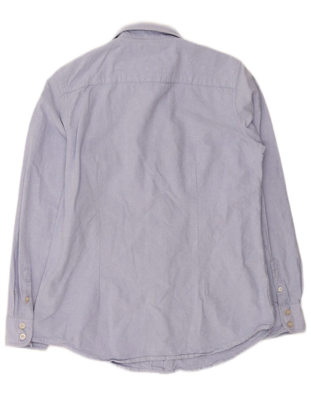 Crew Clothing Camisa a medida para mujer UK 40 Algodón azul medio