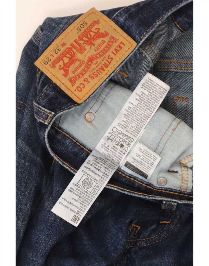 Levi's Jeans rectos 505 para hombre W32 L29 Algodón azul