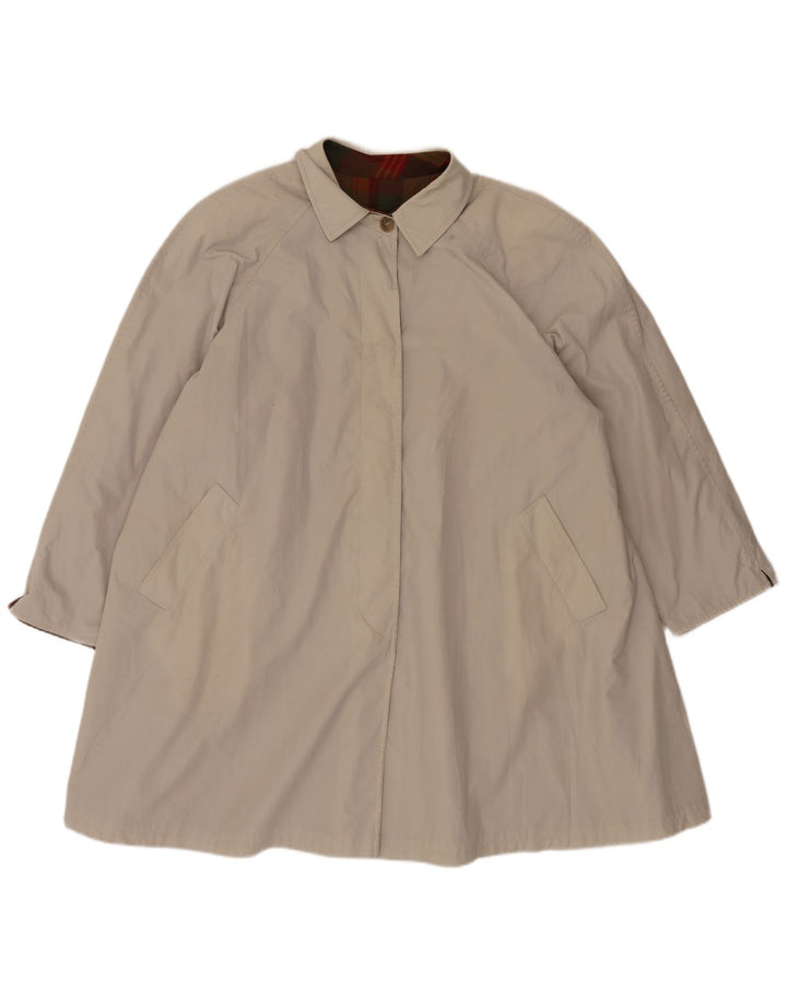 Vintage mujer abrigo Reino Unido 14 gris medio