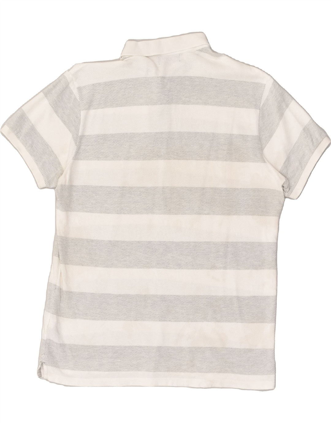 KAPPA Mens Slim Polo Shirt XL Grey Striped Cotton | Vintage Kappa | Thrift | Second-Hand Kappa | Used Clothing | Messina Hembry 
