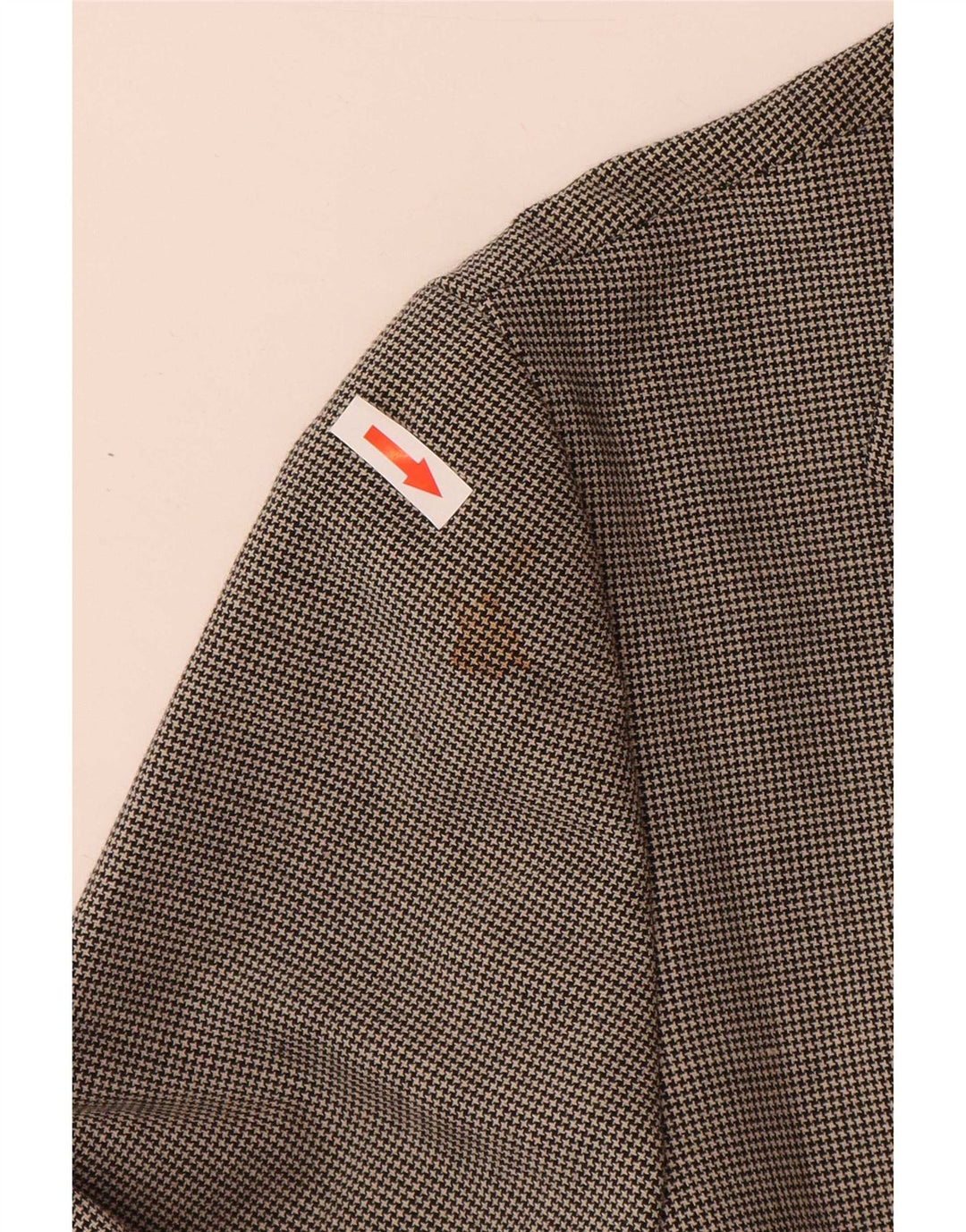 Zara Chaqueta Blazer De 4 Botones Para Mujer EU 42 Poliéster De Pata De Gallo Gris Grande
