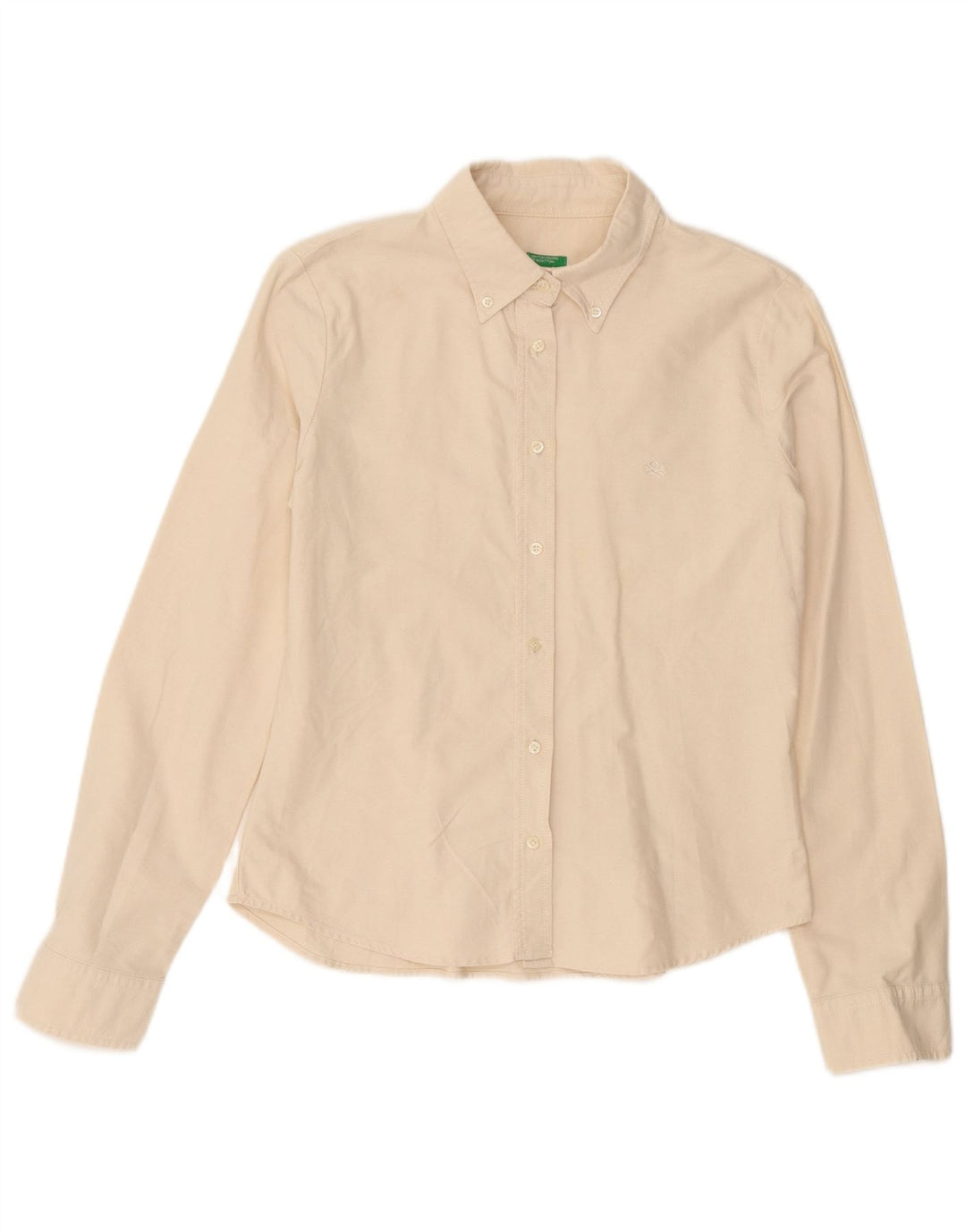 Camisa Benetton Mujer ES 42 Mediano Blanco