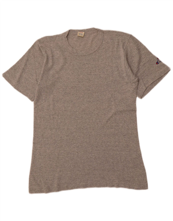 CHAMPION Camiseta Hombre Top Algodón Gris Medio