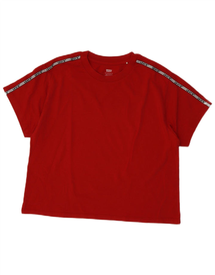 Levi's Camiseta gráfica para mujer Top UK 12 Medium Red