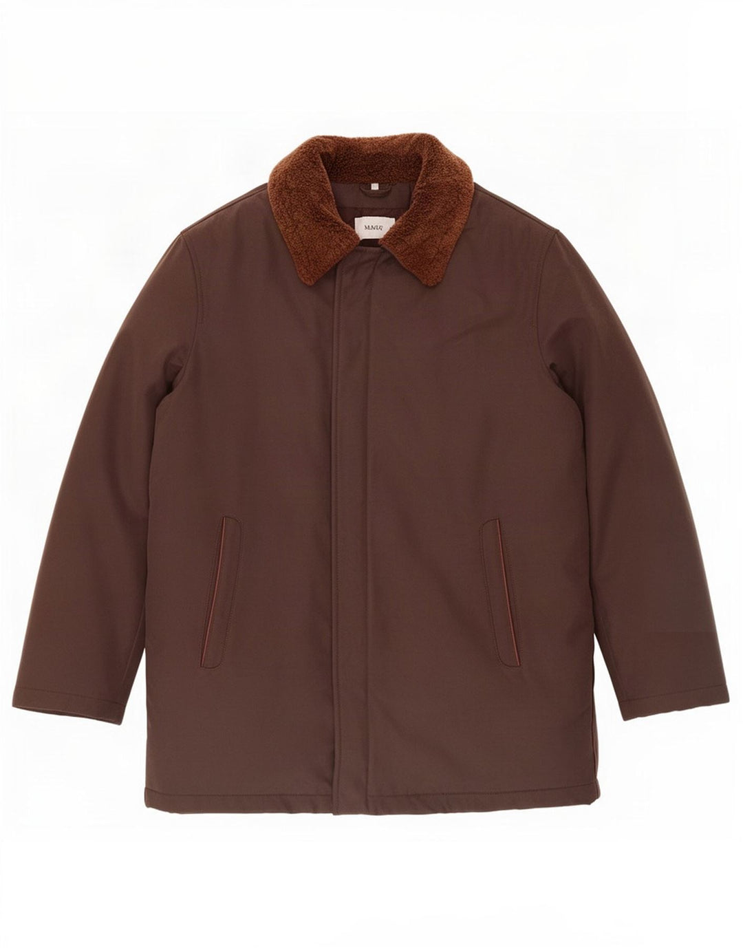 Mabrun Chaqueta Bomber para Hombre IT 50 Grande Poliéster Marrón