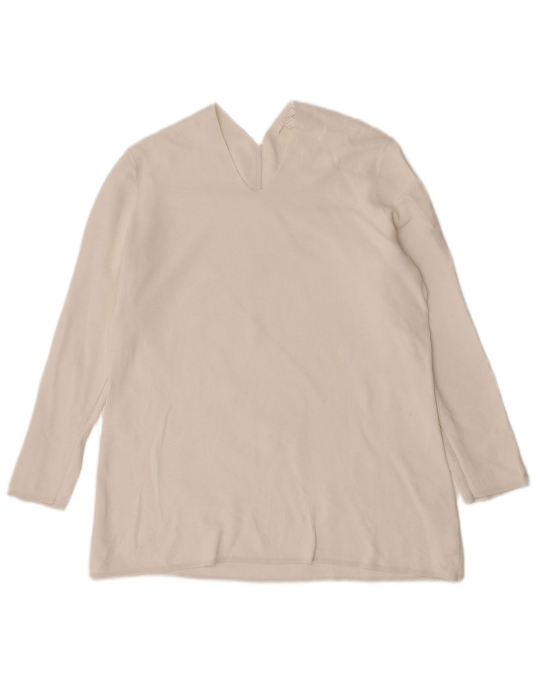 Cos Top Mujer Manga Larga UK 14 Algodón Blanco Mediano
