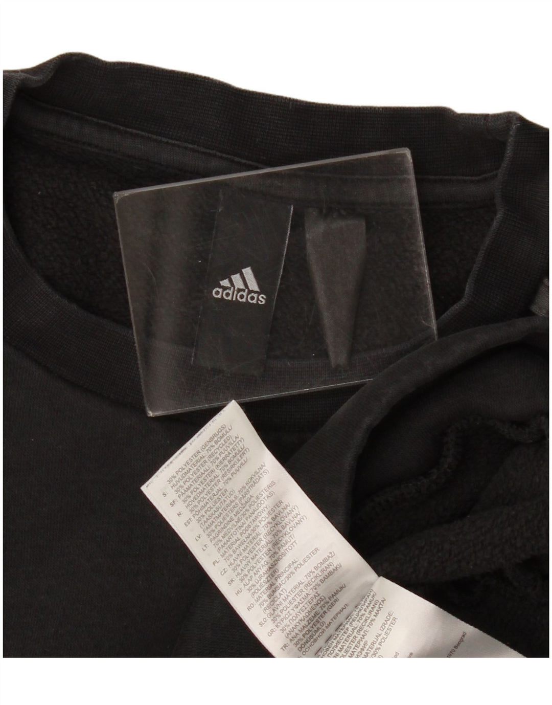 Adidas Hombre Sudadera Jumper Small Negro Algodón