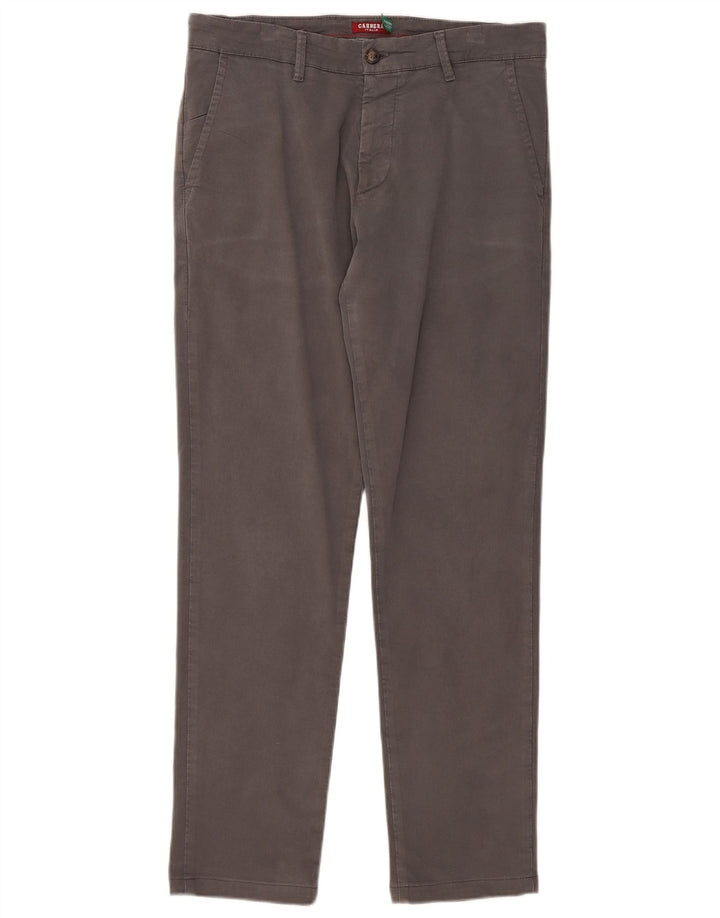 Carrera Pantalones chinos regulares para hombre IT 48 Medium W33 L31 Algodón gris