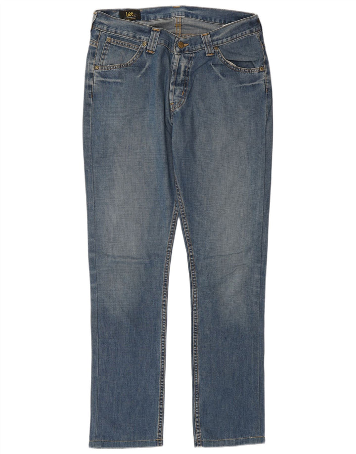LEE Mens Roscoe Slim Jeans W32 L34 Algodón Azul