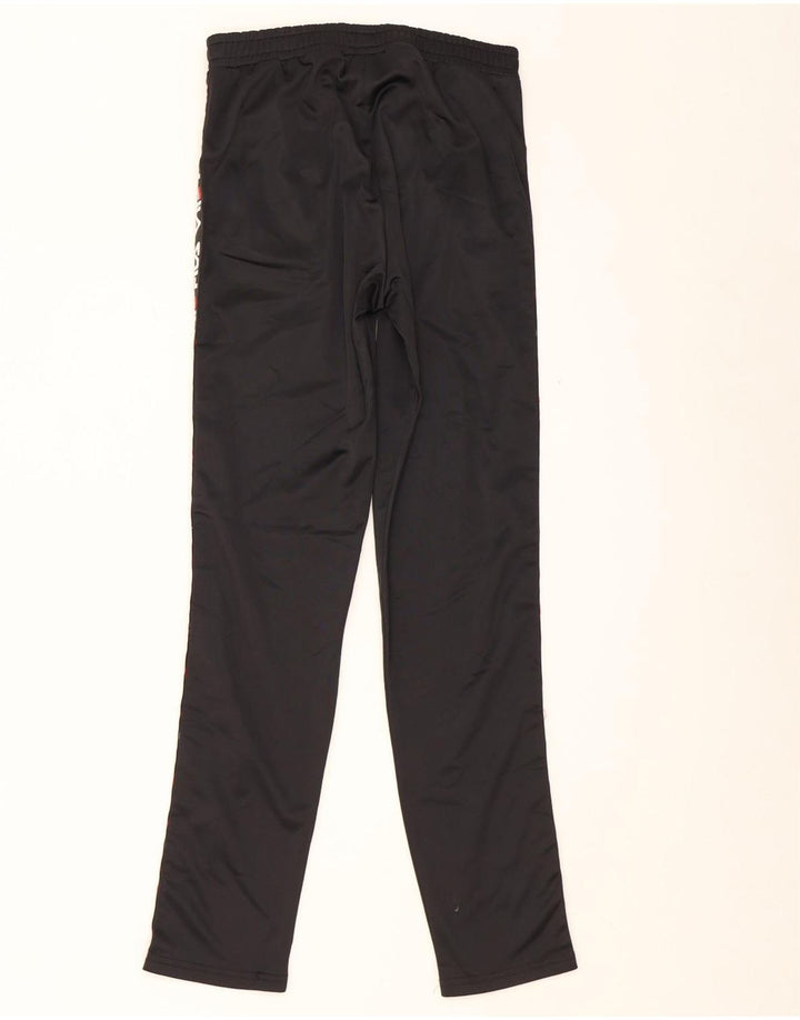Fila Pantalón de chándal gráfico para niño 13-14 años Negro Poliéster