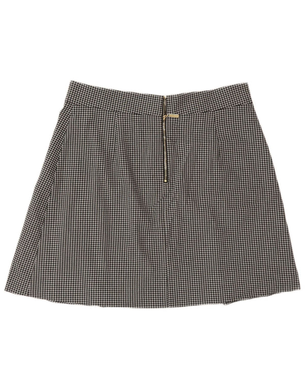 Marks & Spencer Minifalda para mujer UK 14 Medium W30 Pata de gallo negra