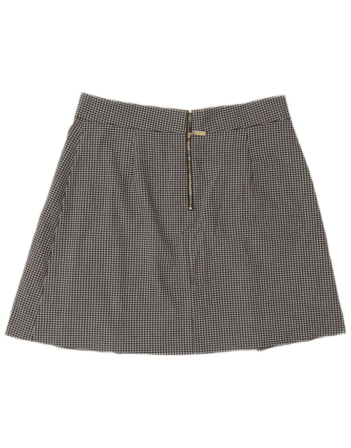 Marks & Spencer Minifalda para mujer UK 14 Medium W30 Pata de gallo negra