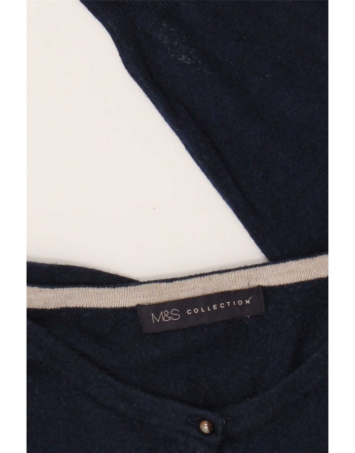 Marks & Spencer Suéter tipo cárdigan para mujer UK 46 Grande Azul marino