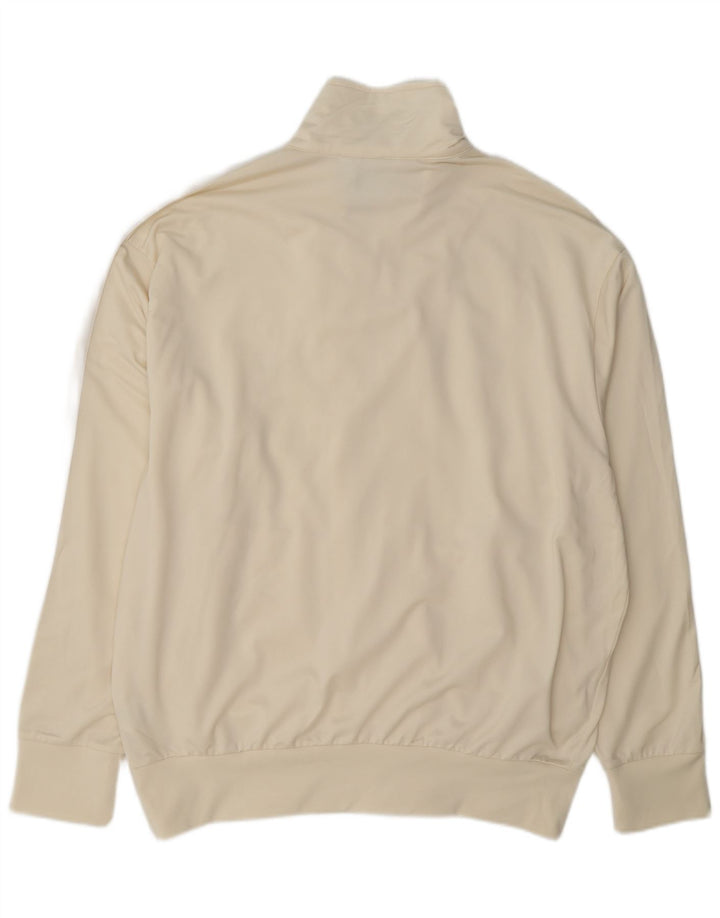 Adidas Hombre Chándal Top Chaqueta XL Off White Poliéster