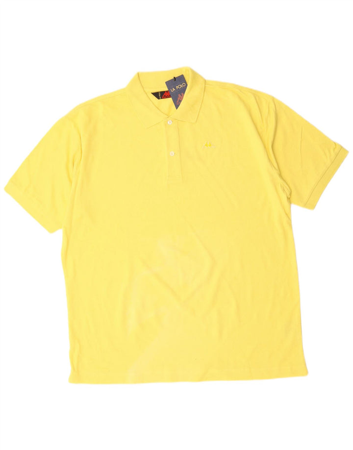 KAPPA Polo Hombre XL Algodón Amarillo