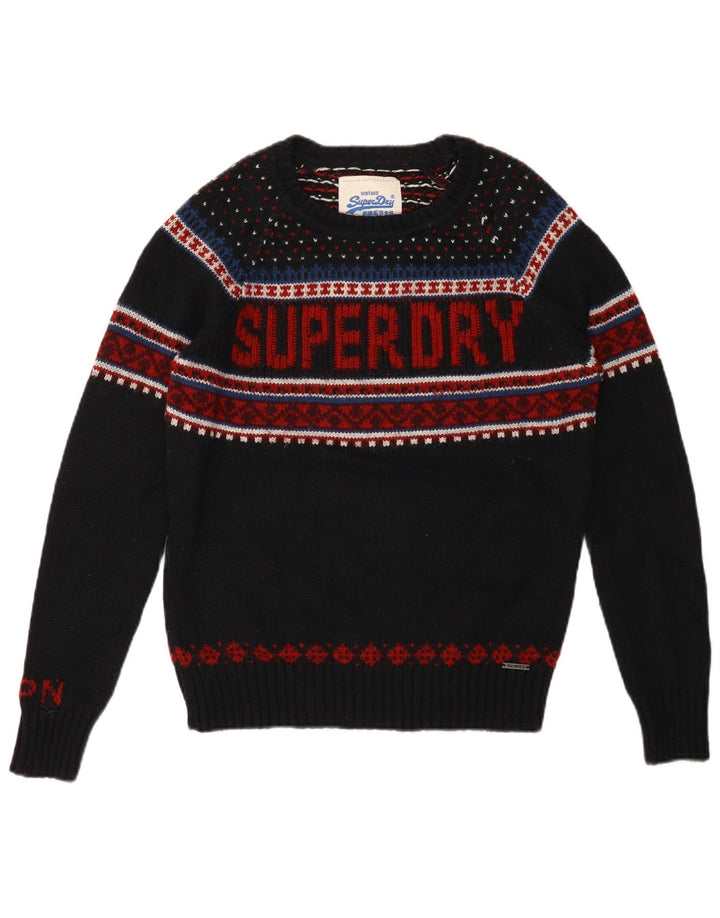 Superdry Jersey con cuello barco y gráfico para hombre
