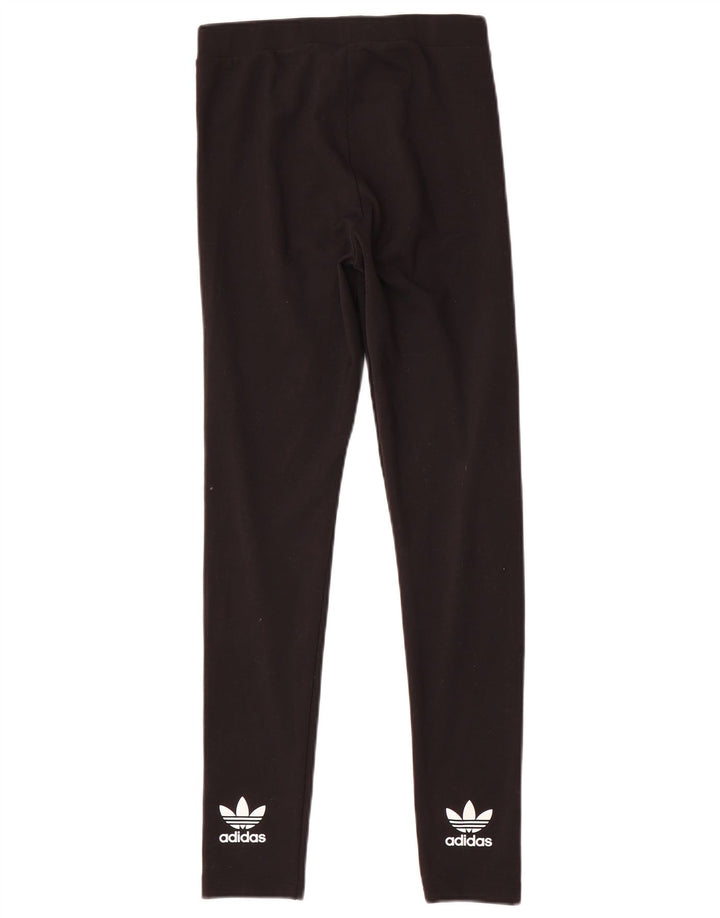 Adidas Leggings gráficos para mujer Reino Unido 10 Pequeño poliéster negro