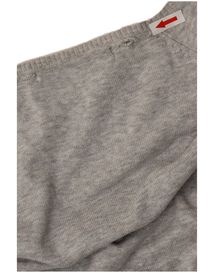 Zara Mujer Cárdigan Suéter UK 44 Grande Gris Moteado
