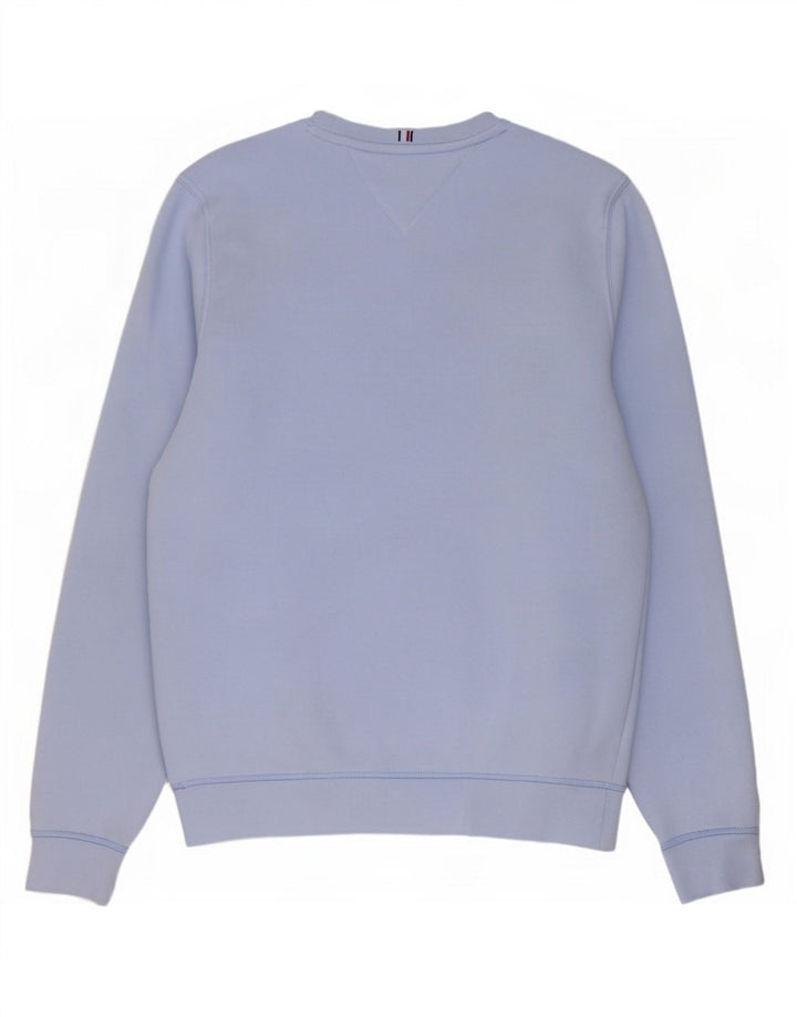 Tommy Hilfiger Hombre Sudadera Gráfica Jumper Small Algodón Azul