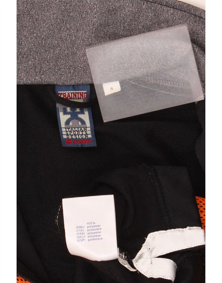 Lotto Hombre Chaqueta De Chándal Con Gráfico Small Naranja Colorblock Poliéster
