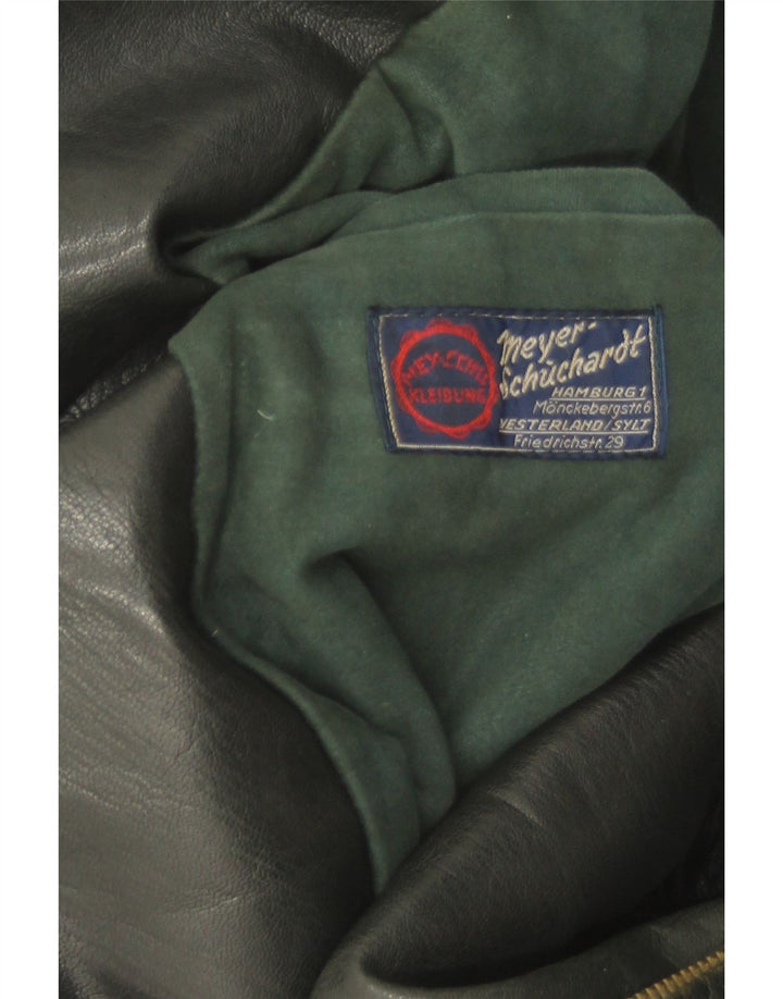 Chaqueta de cuero vintage para mujer Reino Unido 14 Negro medio