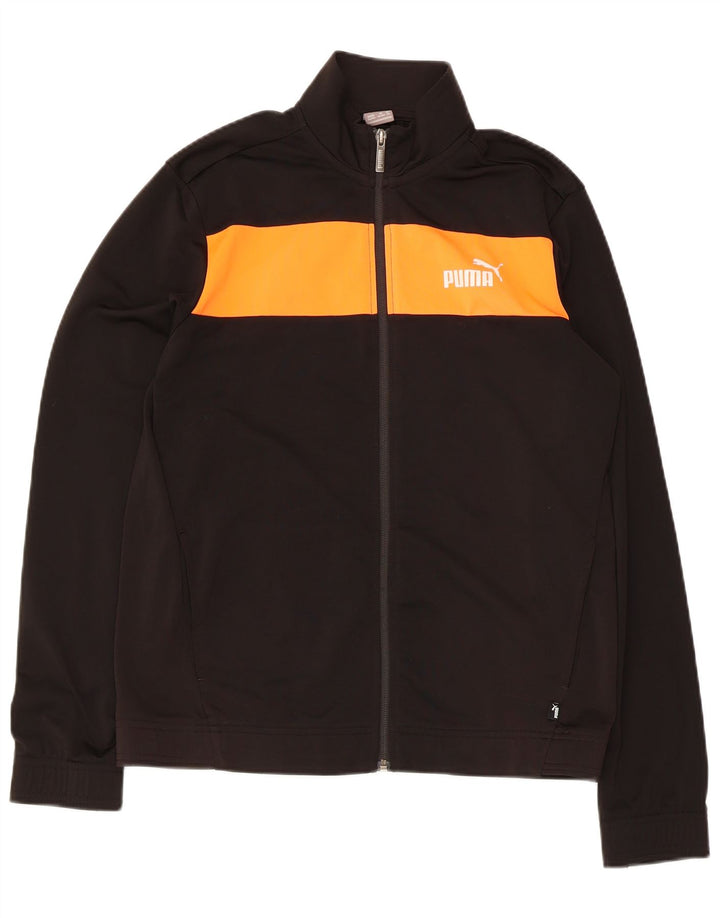Puma Chaqueta de chándal para niño 15-16 años Negro Colorblock