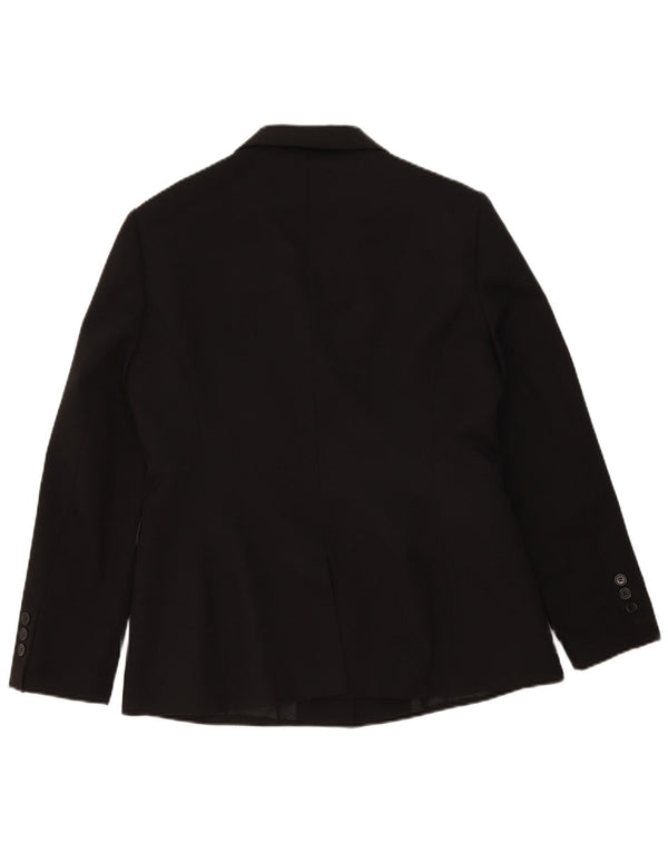 Etam Chaqueta Blazer de 3 Botones para Mujer UK 46 Grande Poliéster Negro
