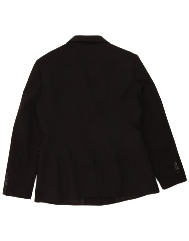 Etam Chaqueta Blazer de 3 Botones para Mujer UK 46 Grande Poliéster Negro