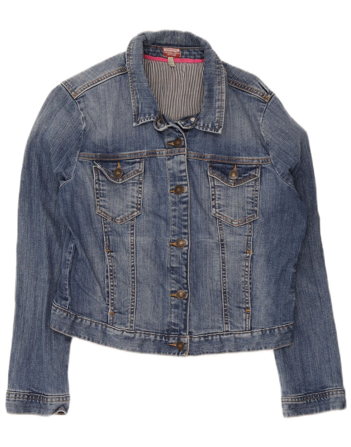 Joules Chaqueta vaquera corta para mujer Reino Unido 46 Algodón azul grande