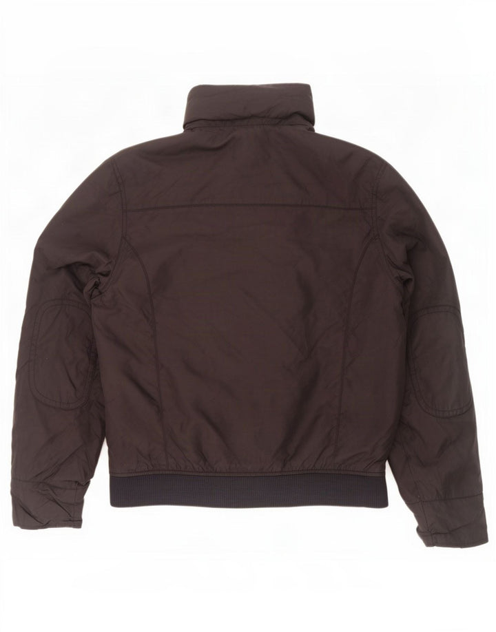Zara - Chaqueta cortavientos con capucha para hombre, talla 40, color negro