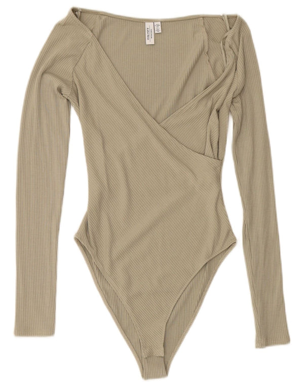 & OTRAS HISTORIAS Body de manga larga para mujer UK 40 Small Green Modal