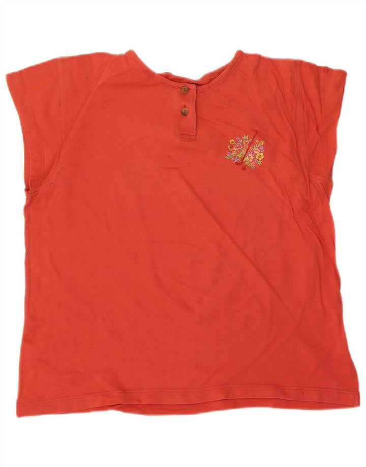 Sergio Tacchini Camiseta para Mujer Top UK 44 Mediano Rojo Algodón