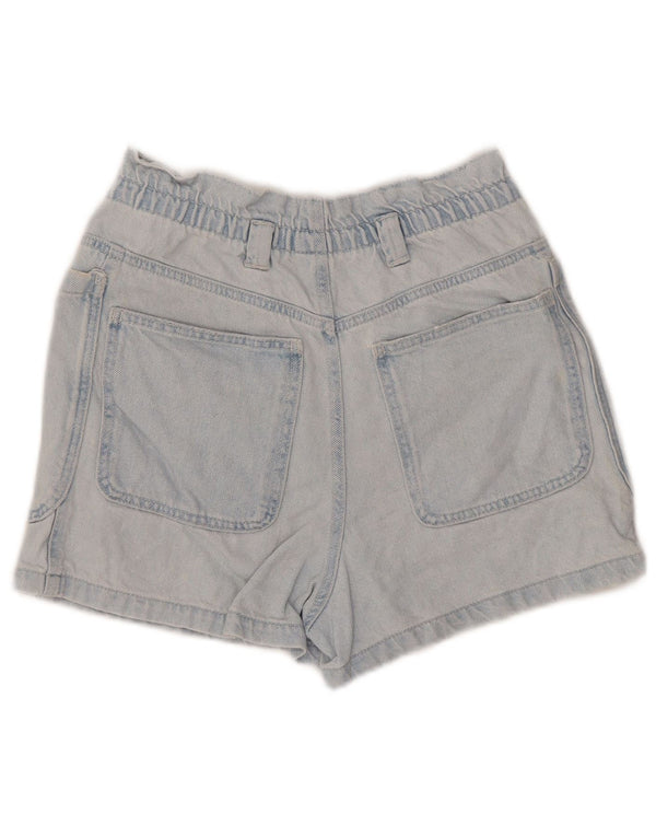 Zara Pantalones cortos vaqueros de cintura alta para mujer EU 36 XS W26 Azul