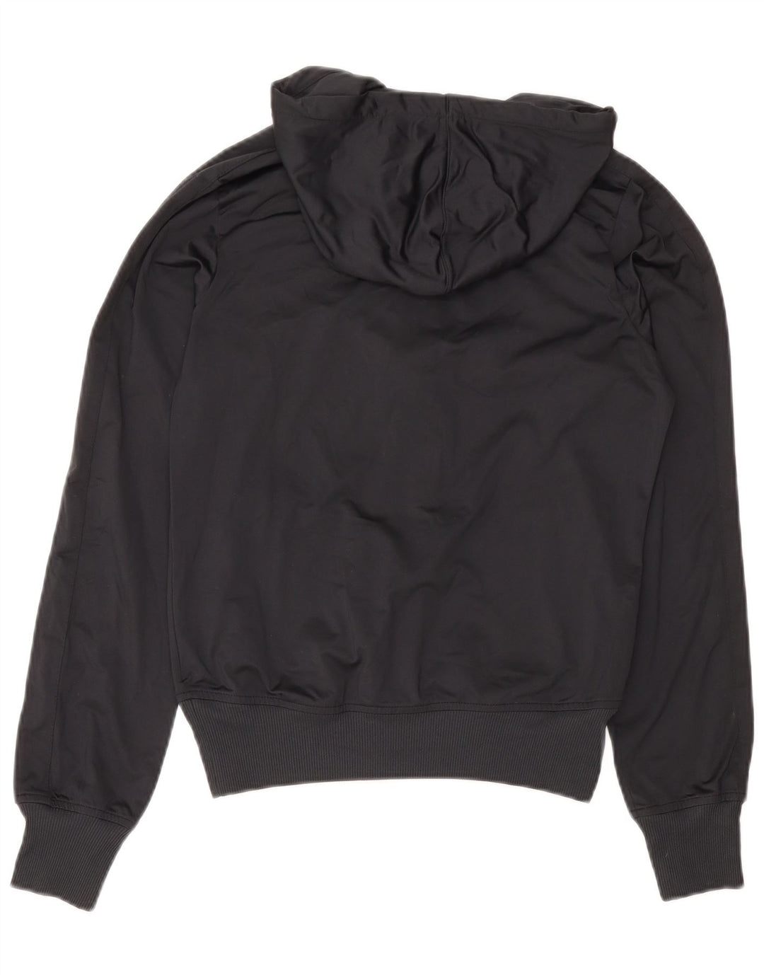 Nike - Sudadera con capucha y cremallera para mujer, talla M, poliéster negro