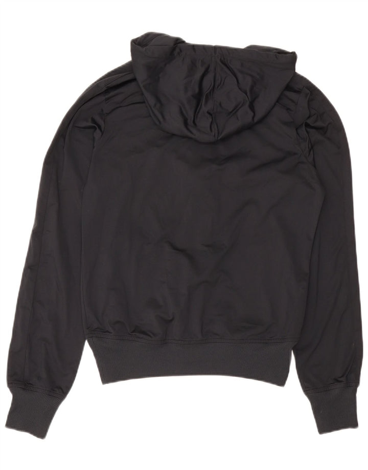 Nike - Sudadera con capucha y cremallera para mujer, talla M, poliéster negro