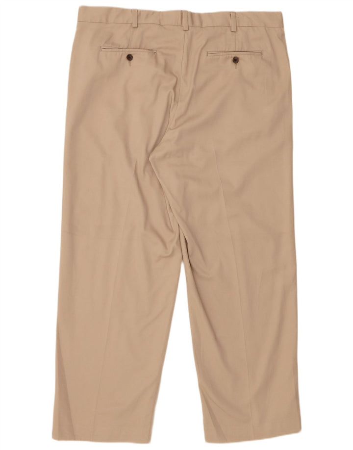 EDDIE BAUER Pantalón chino recto para hombre W38 L30 Algodón beige