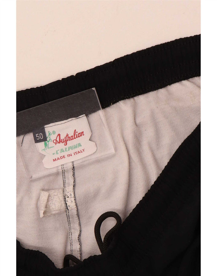 AUSTRALIAN L'ALPINA Pantalones de chándal para hombre IT 50 Medium Black