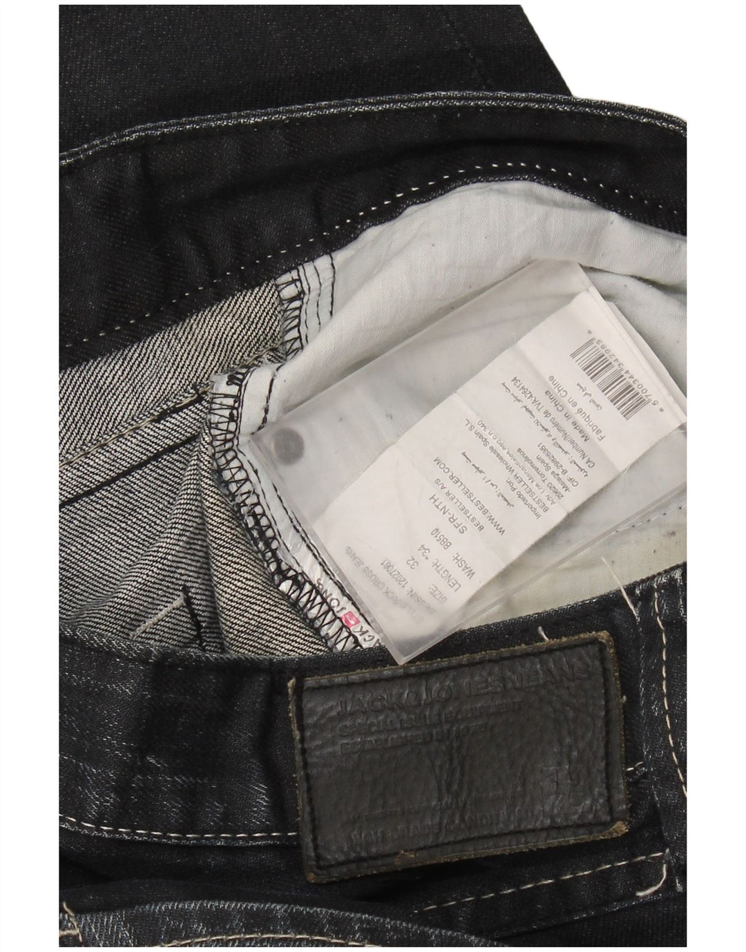 JACK & JONES Vaqueros rectos para hombre W32 L34 Azul marino Algodón