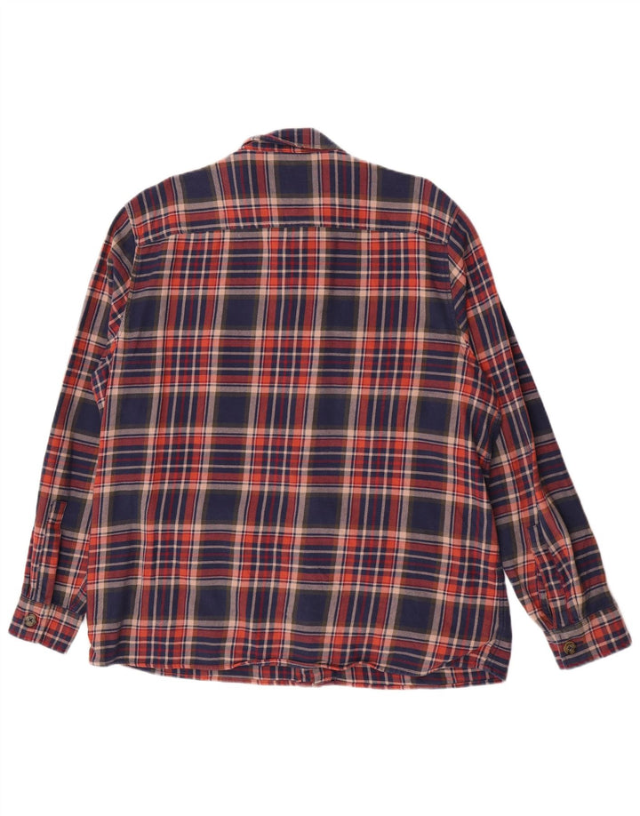 Crew Clothing Camisa de franela para hombre XL Algodón a cuadros multicolor