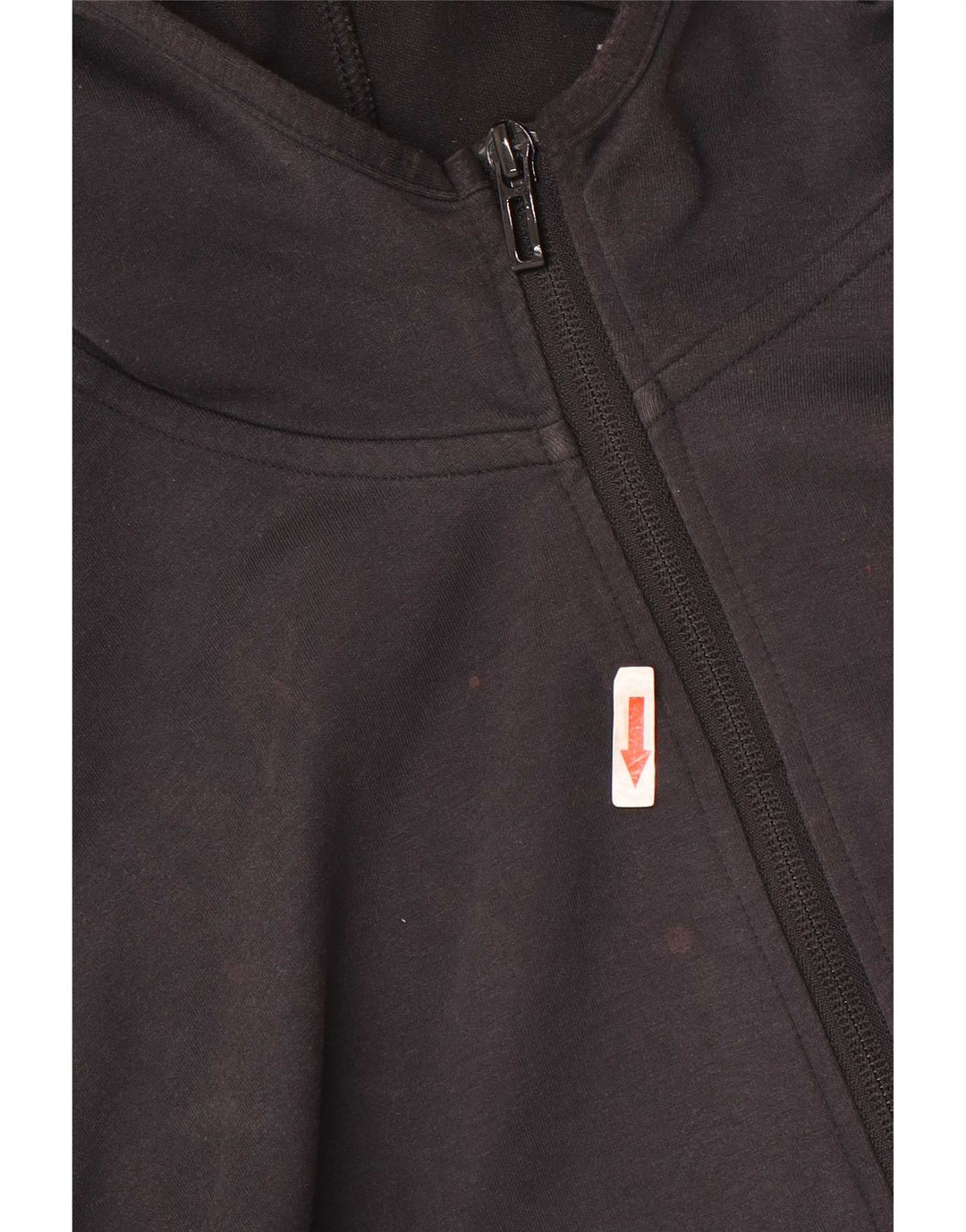 Adidas - Sudadera con capucha y cremallera para hombre, algodón negro mediano