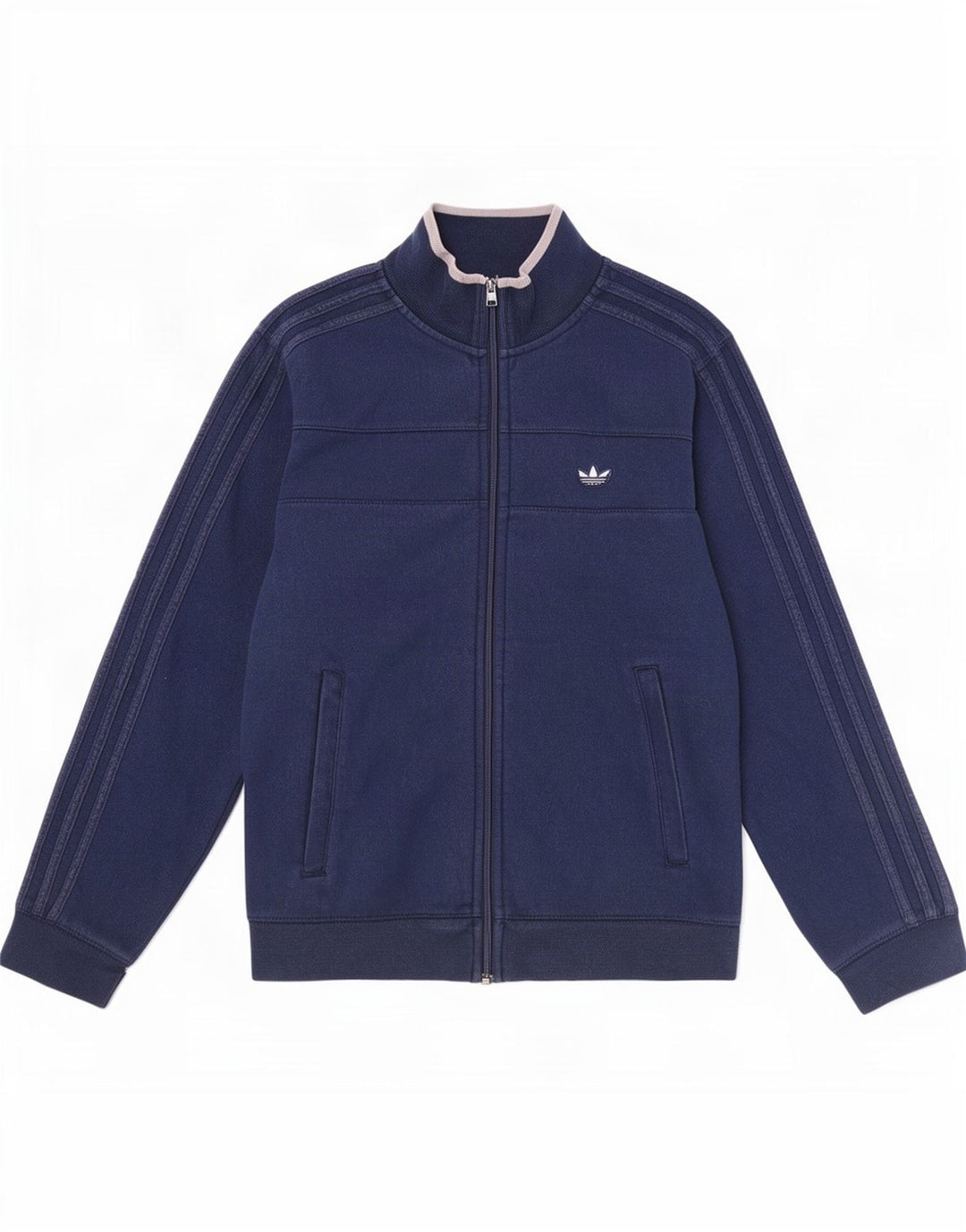 Adidas Hombre Chándal Top Chaqueta Mediana Azul Marino Algodón