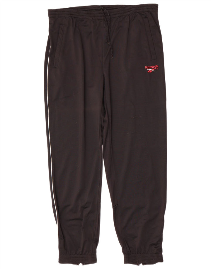 Reebok Pantalones De Chándal Para Hombre Joggers Large Negro Poliéster
